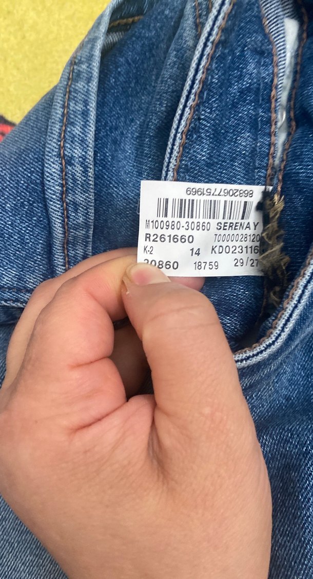 Kadın Mavi Denim Dar Kesim Midi Jean — görsel 6/7