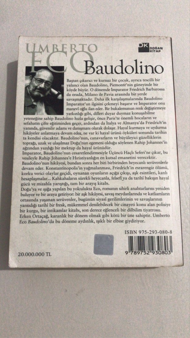 Baudolino - Umberto Eco Roman - Görsel 2