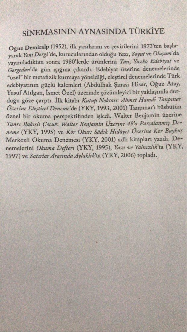 Sinemasının Aynasında Türkiye - Oğuz Demiralp - Görsel 3