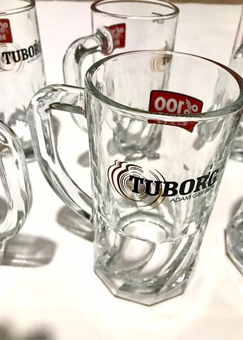 %100 Malt Baskılı Cam Bira Bardağı - Görsel 5