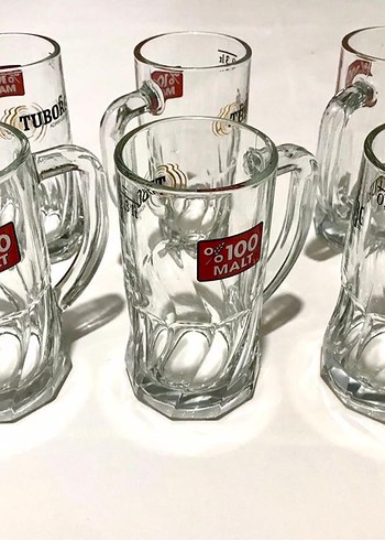 %100 Malt Baskılı Cam Bira Bardağı - Görsel 3