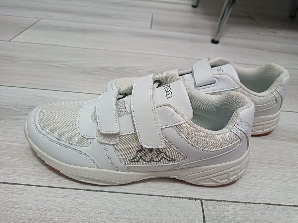 Kappa Beyaz Kadın Spor Ayakkabı Cırtcırtlı - Görsel 3