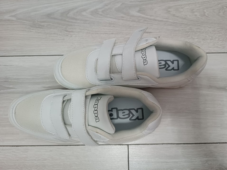 Kappa Beyaz Kadın Spor Ayakkabı Cırtcırtlı - Görsel 2