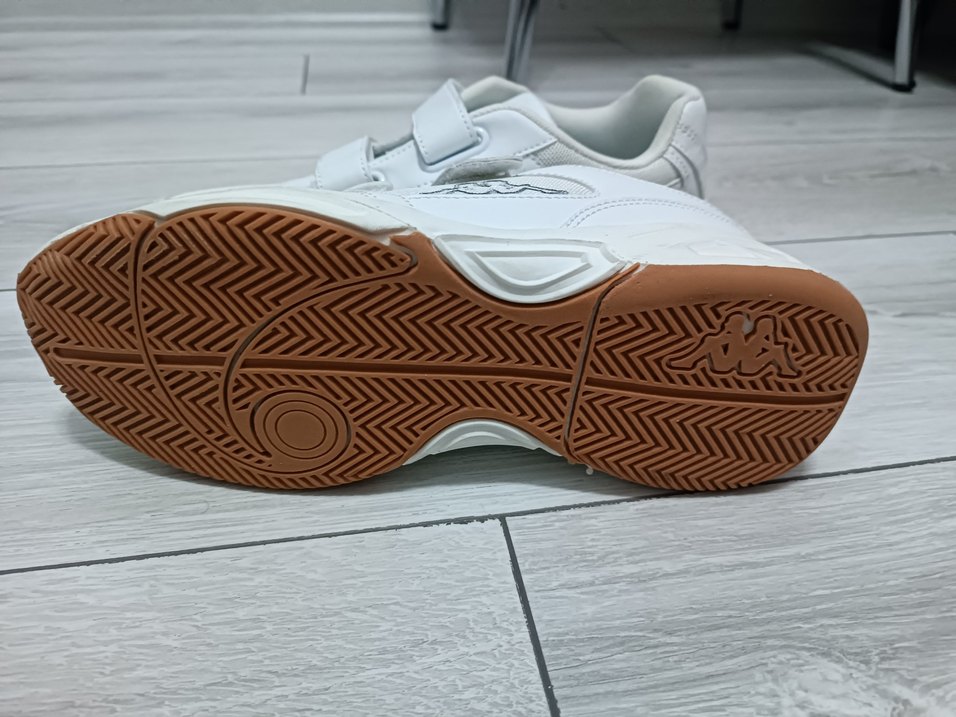 Kappa Beyaz Kadın Spor Ayakkabı Cırtcırtlı - Görsel 4