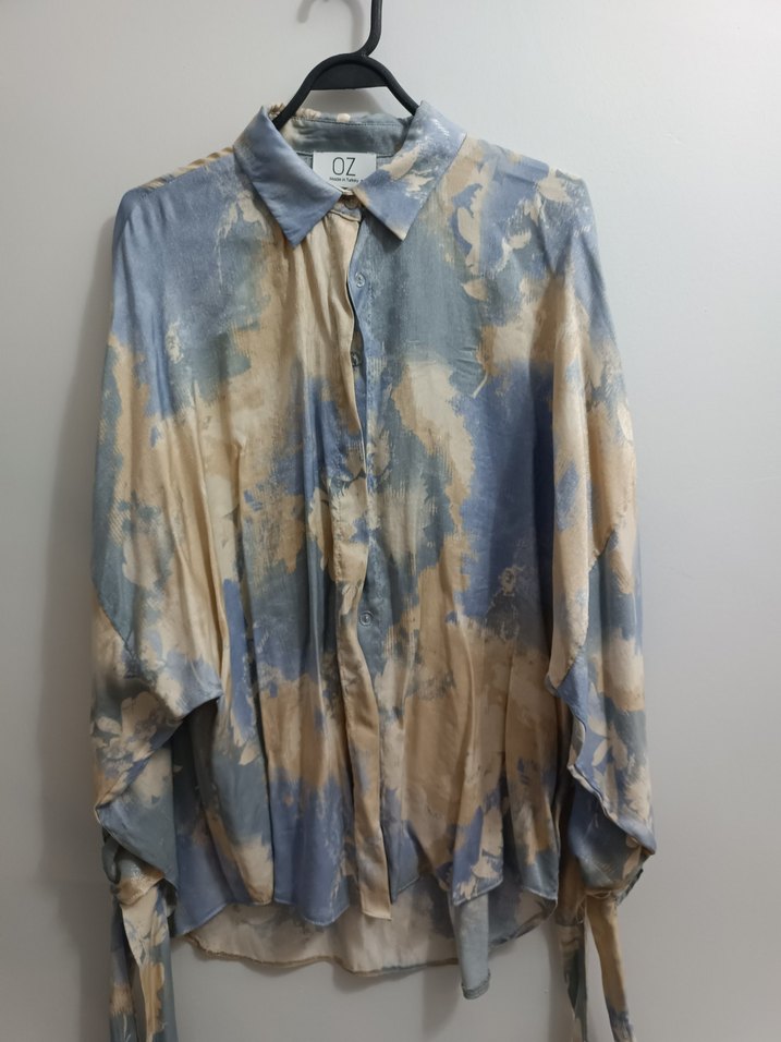 STANDART BEDEN
Bohem Uzun Kollu Gömlek Batik Desenli - Görsel 2