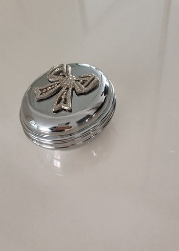 Mor Nakışlı Fiyonklu Vintage Metal Aksesuar Seti - Görsel 4