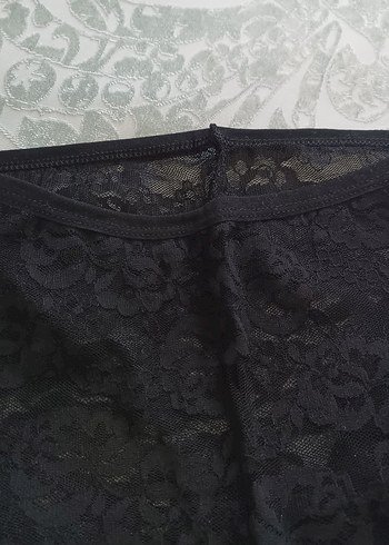 Dantel Detaylı Siyah Gotik Kadın Tayt - Görsel 4