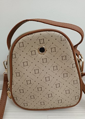 Bej Deri Minimalist Kadın Çanta - Görsel 4