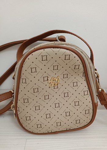 Bej Deri Minimalist Kadın Çanta - Görsel 2