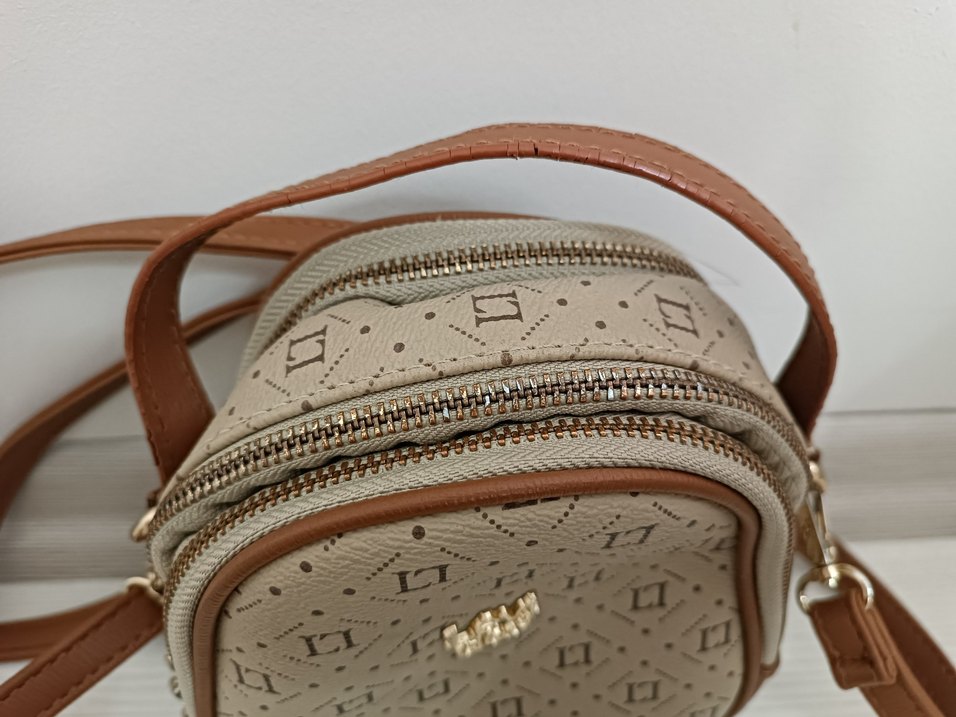 Bej Deri Minimalist Kadın Çanta - Görsel 5