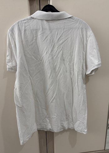 Beyaz Keten Polo Tişört, Kısa Kollu, Salaş - Görsel 5