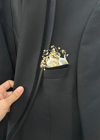 Klasik Siyah Erkek Damat Takımı - Görsel 14