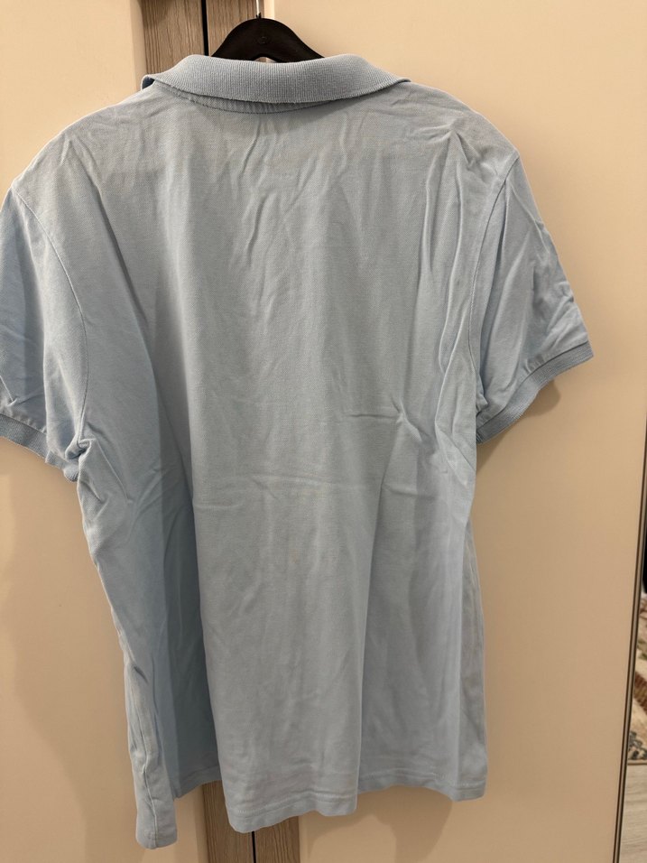 Gri Erkek Polo Tişört, Kısa Kollu, Salaş Kesim - Görsel 3