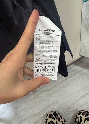 Lacivert Keten Düğmeli Erkek Yelek - Görsel 5