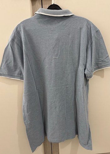 Gri Düğmeli Kısa Kollu Erkek Polo Tişört - Görsel 4