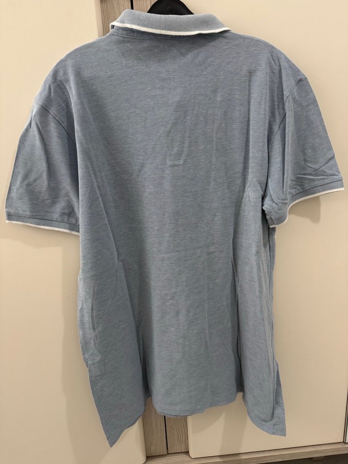 Gri Düğmeli Kısa Kollu Erkek Polo Tişört - Görsel 5