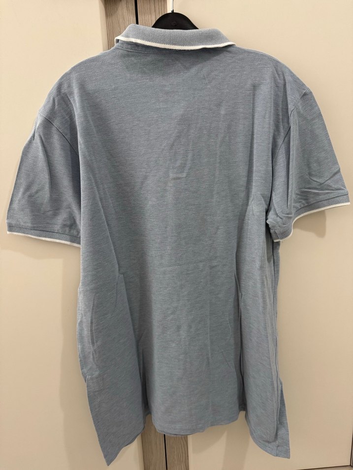 Gri Düğmeli Kısa Kollu Erkek Polo Tişört - Görsel 4