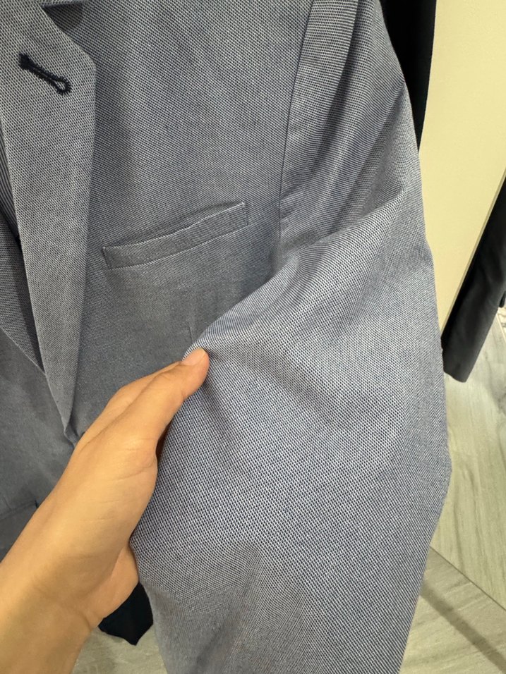 Düğmeli Gri Erkek Takım Elbise Ceket - Görsel 2