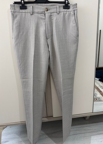 Gri Erkek Düz Kesim Ofis Takım Elbise - Görsel 10