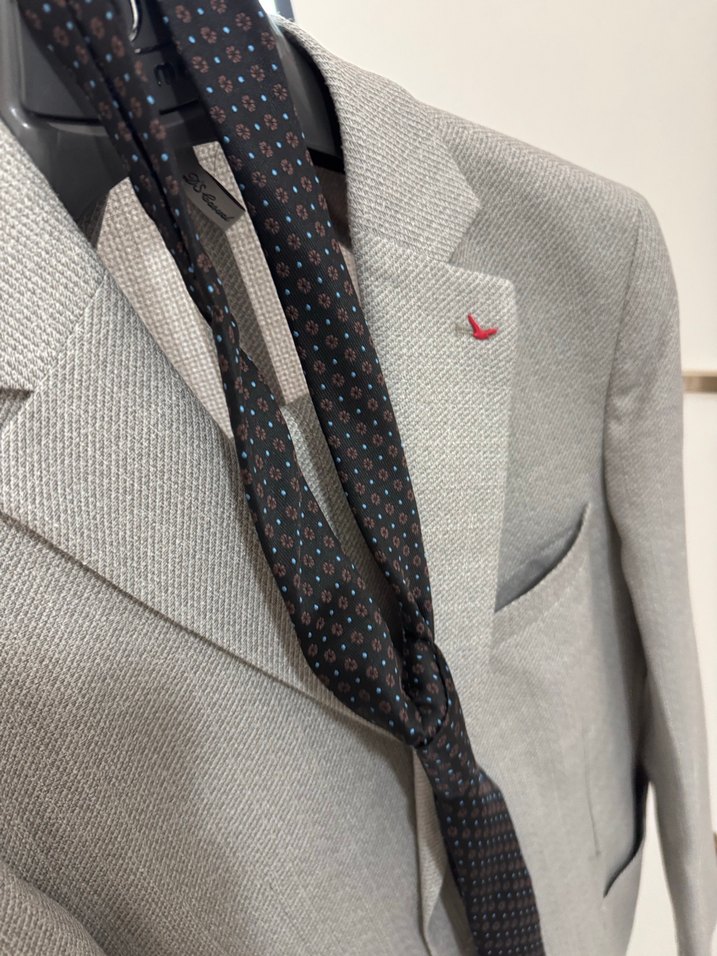 Gri Erkek Düz Kesim Ofis Takım Elbise - Görsel 2