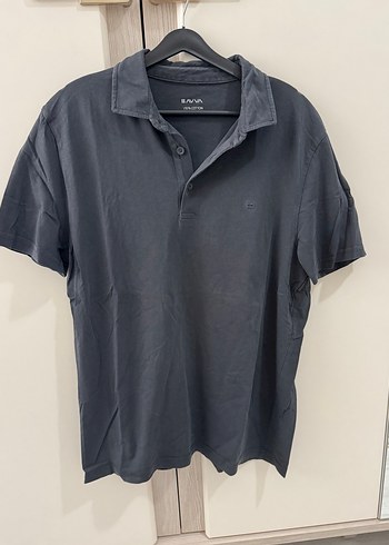 Gri Keten Erkek Polo Tişört