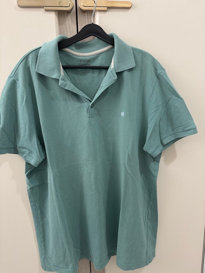 Erkek Yeşil Pamuklu Polo Tişört - Görsel 3