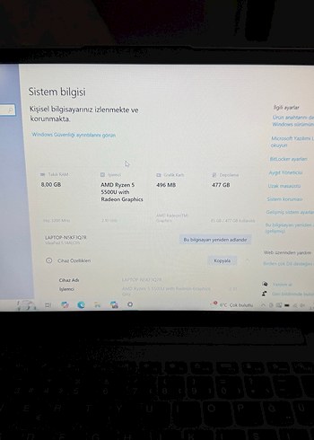Gri Lenovo Dizüstü Bilgisayar - Görsel 17