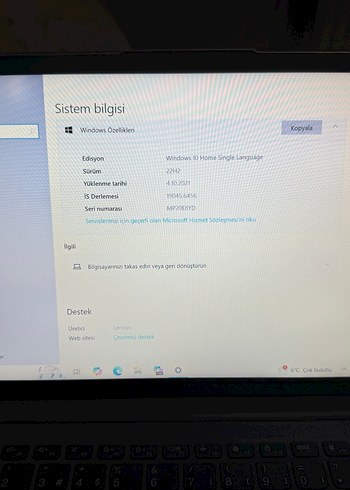 Gri Lenovo Dizüstü Bilgisayar - Görsel 20