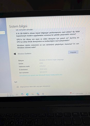 Gri Lenovo Dizüstü Bilgisayar - Görsel 19