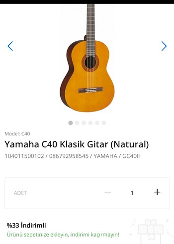Yamaha C40 Klasik Gitar - Görsel 16