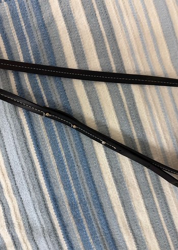 Siyah Deri Tokalı Kadın Omuz Çantası - Görsel 4