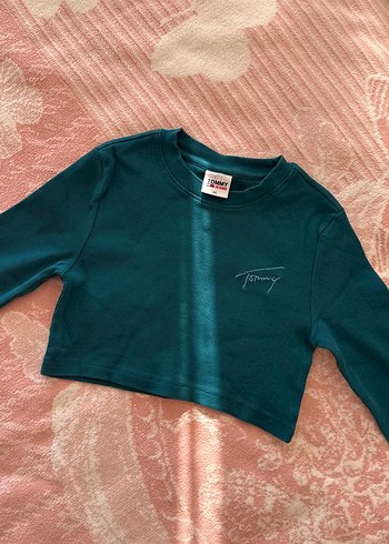 ORİJİNAL Tommy Hılfıger Uzun Kollu Crop Top - Görsel 2