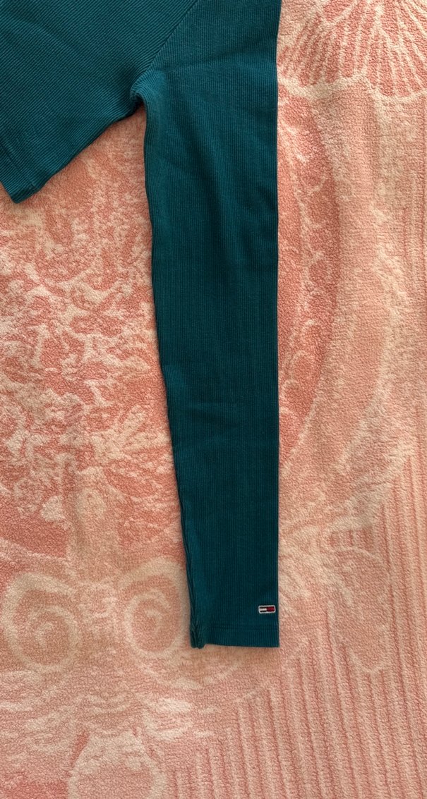 ORİJİNAL Tommy Hılfıger Uzun Kollu Crop Top - Görsel 3