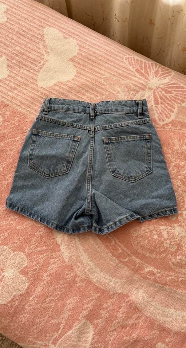 ETİKETLİ  Kadın Denim Şort Etek - Görsel 5