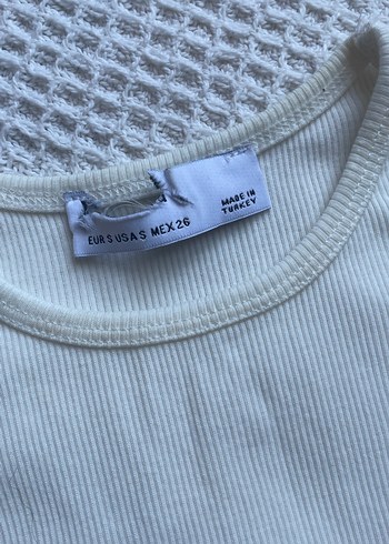 xs Beden Zara krem Kadın Crop top