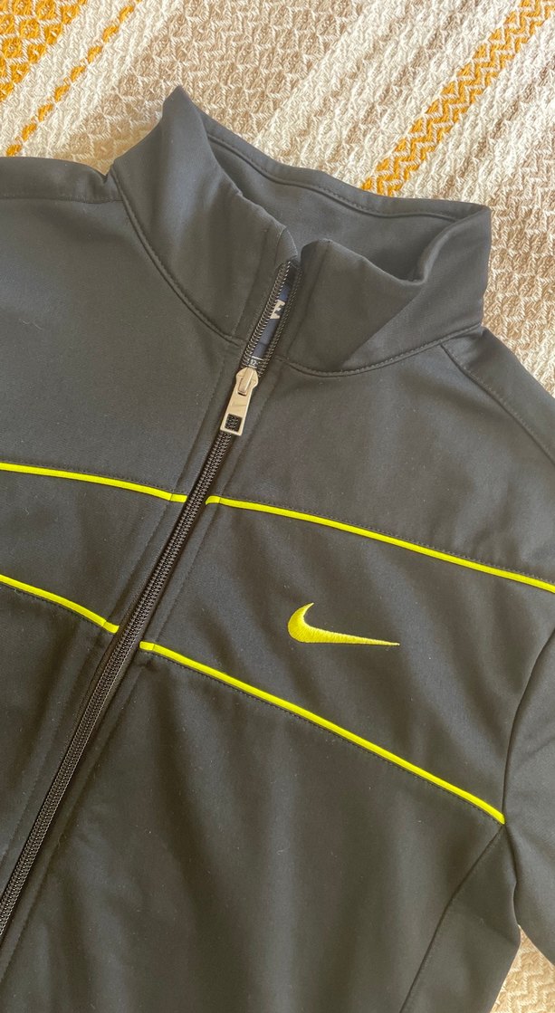 Nike Siyah Neon Detaylı Spor Ceket ORİJİNAL - Görsel 4