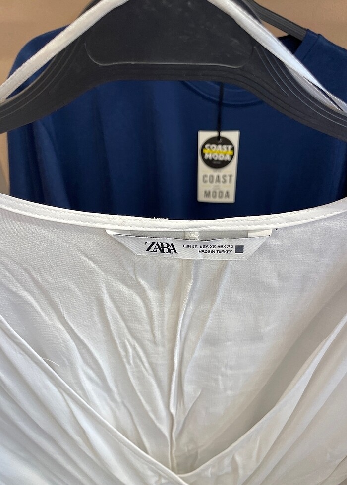 Zara Orijinal Beyaz Pareo/Elbise - Görsel 3