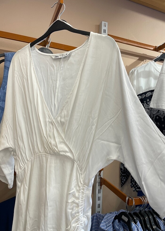 Zara Orijinal Beyaz Pareo/Elbise - Görsel 2