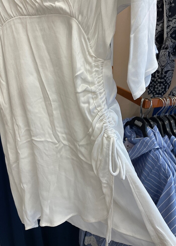 Zara Orijinal Beyaz Pareo/Elbise - Görsel 4