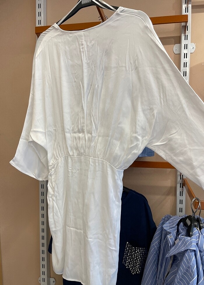 Zara Orijinal Beyaz Pareo/Elbise - Görsel 5