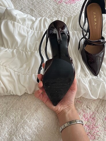 35 Beden Zara orijinal kadın bordo stiletto
