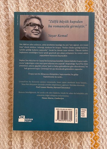 Livaneli Son Ada Roman 63. Baskı