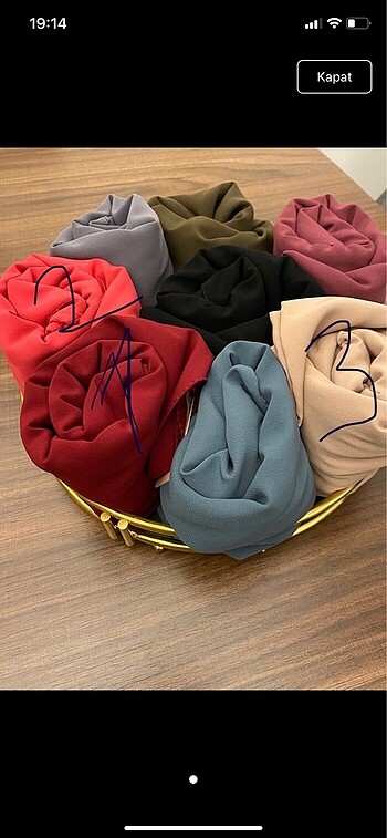 4 adet 350 tl şal