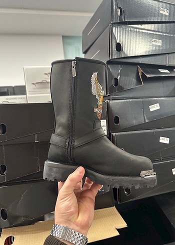 Orjinal Harley Davidson Tokalı Siyah Erkek çizme  Bot - Görsel 3