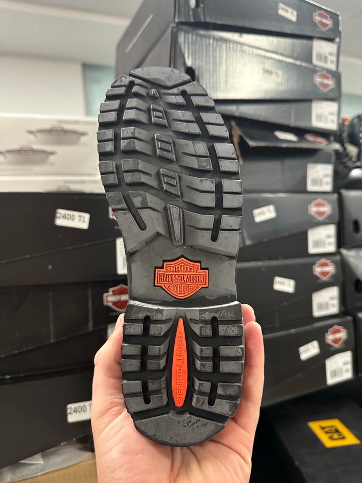 Orjinal Harley Davidson Tokalı Siyah Erkek çizme  Bot - Görsel 5