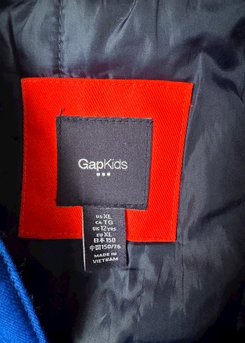 Koyu Mavi Kırmızı Fermuarlı Erkek Mont - Görsel 4