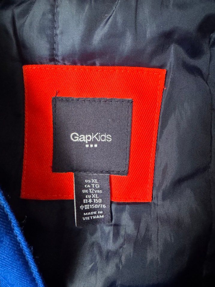 Koyu Mavi Kırmızı Fermuarlı Erkek Mont - Görsel 4