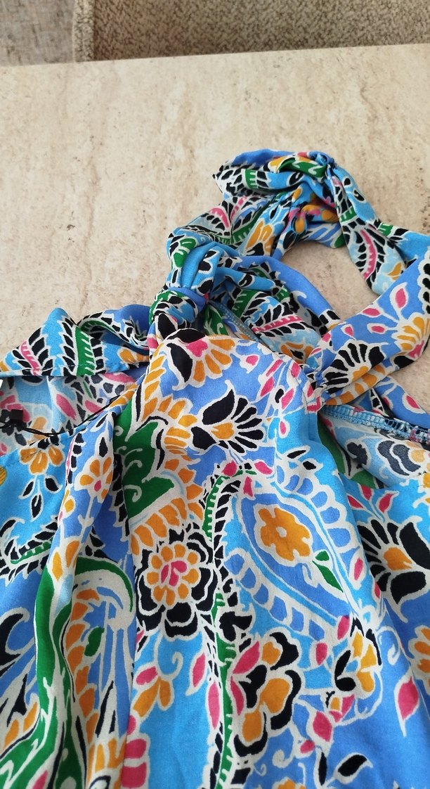 Renkli Bohem Desenli bluz - Görsel 2