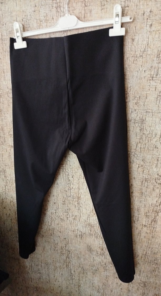 Siyah Fermuarlı Kadın Tayt - Görsel 4