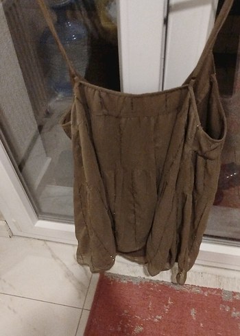 Nakışlı V Yaka Bohem elbise - Görsel 4